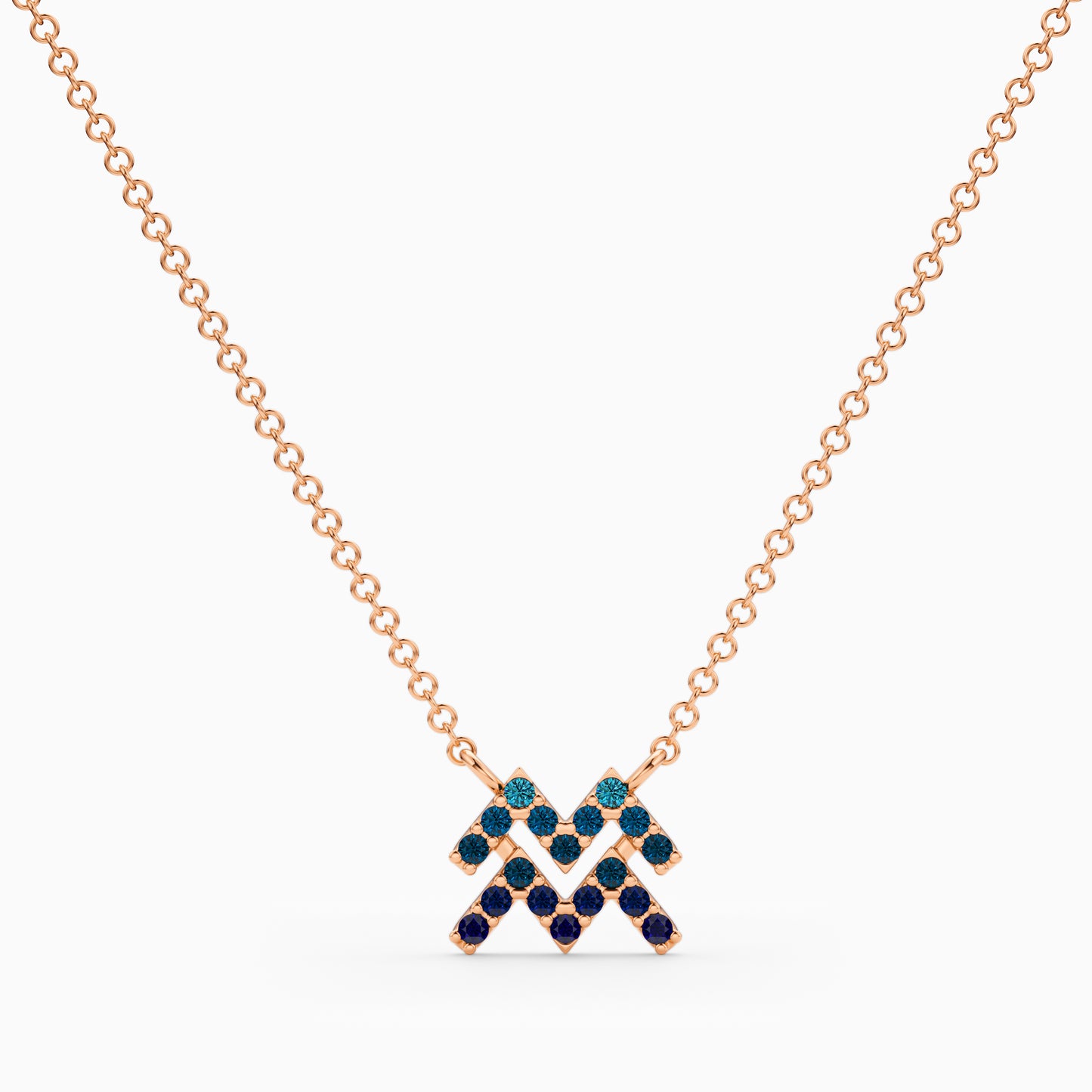 Sapphire Aquarius Necklace