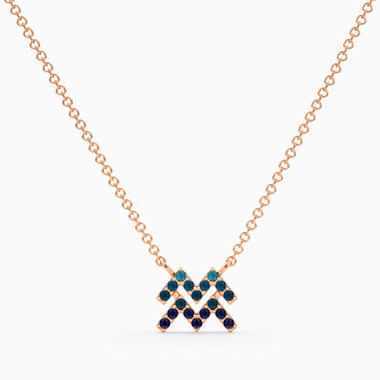 Sapphire Aquarius Necklace