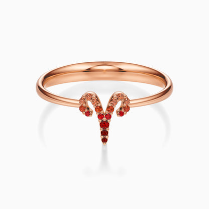 Sapphire Aries Ring