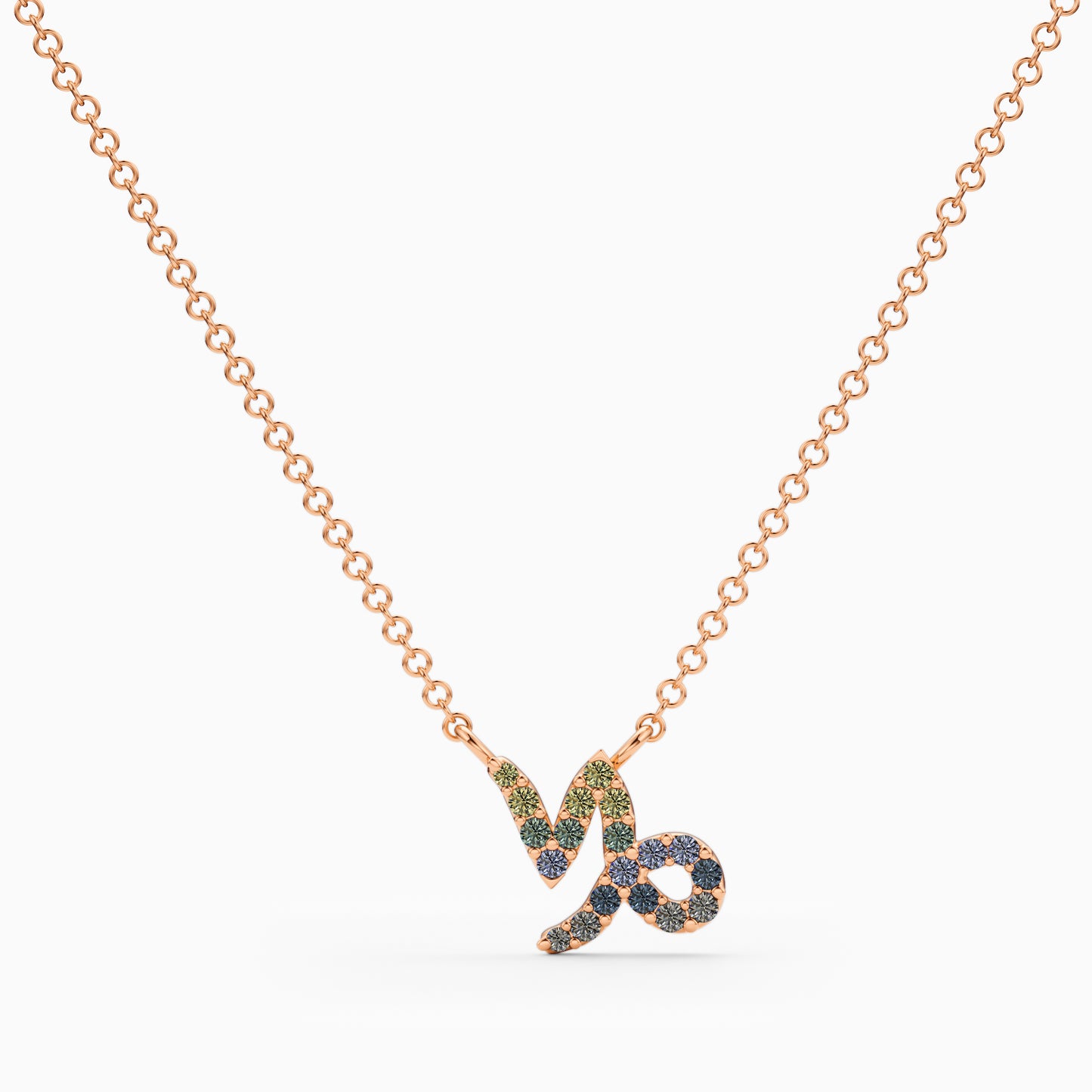 Sapphire Capricorn Necklace