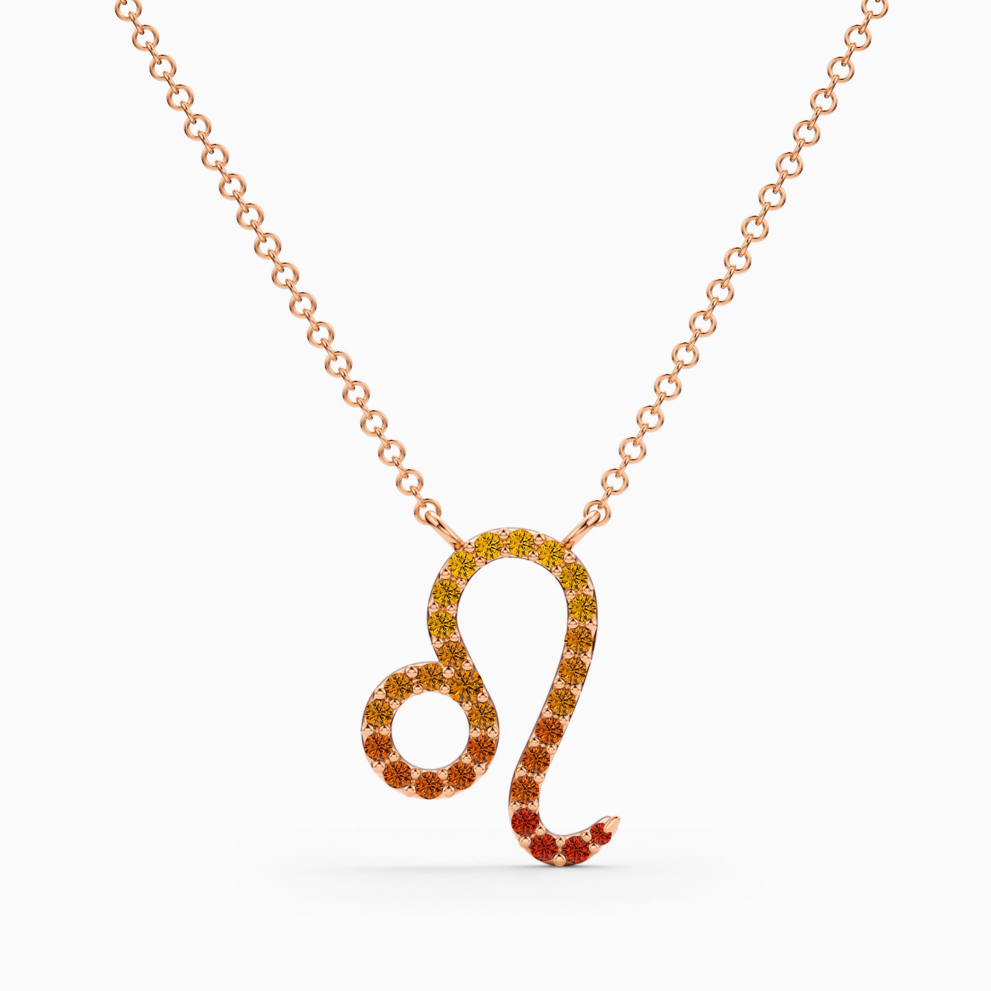 Large Sapphire Leo Necklace