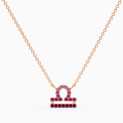Sapphire Libra Necklace