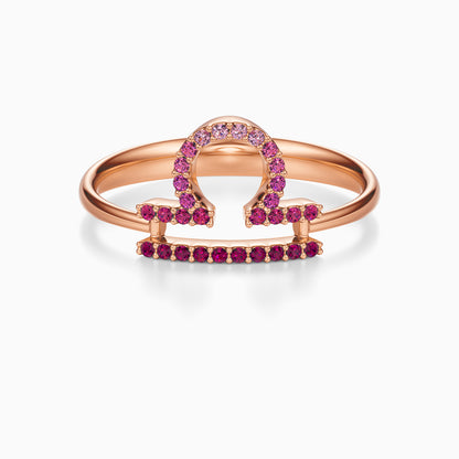 Large Sapphire Libra Ring