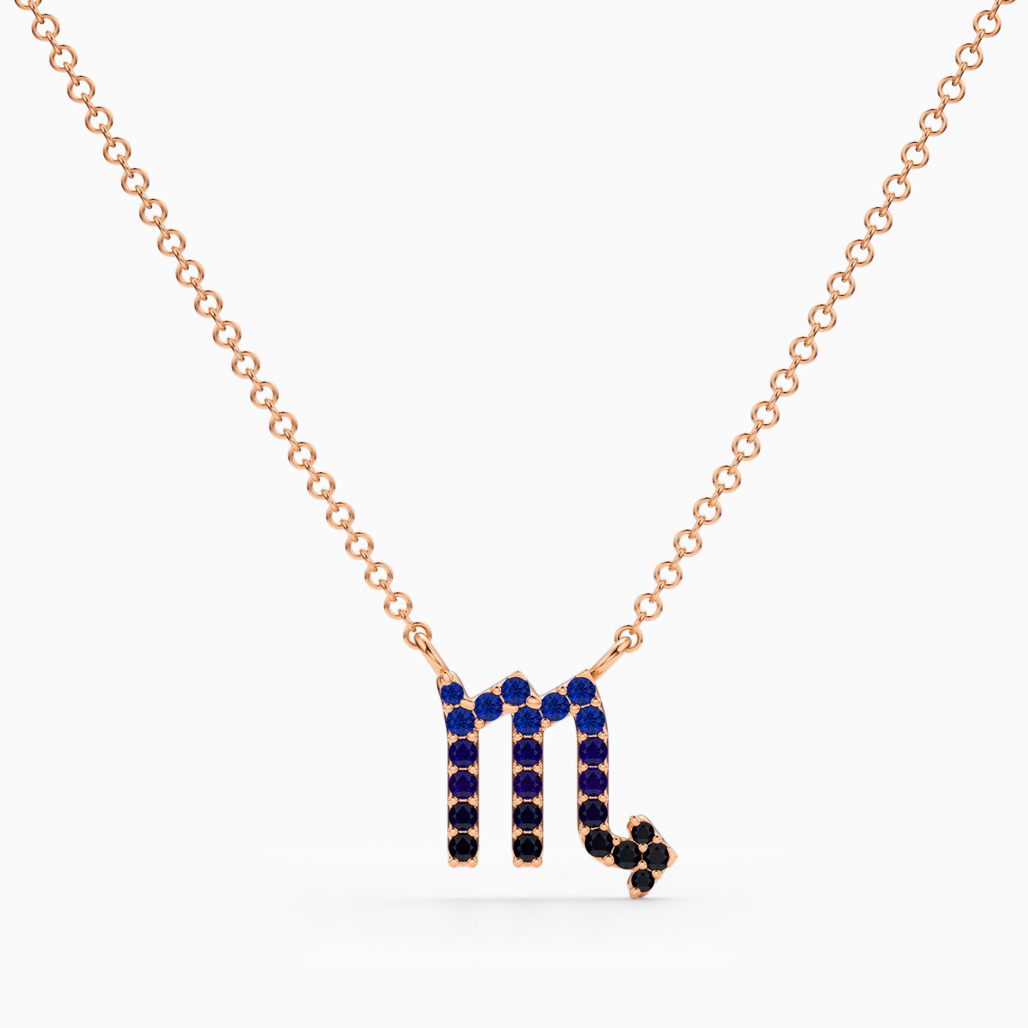 Sapphire Scorpio Necklace