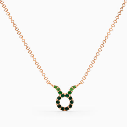 Sapphire Taurus Necklace