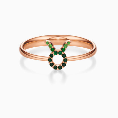 Sapphire Taurus Ring