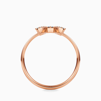 Large Diamond Pisces Ring