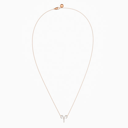 Large Diamond Aries Necklace