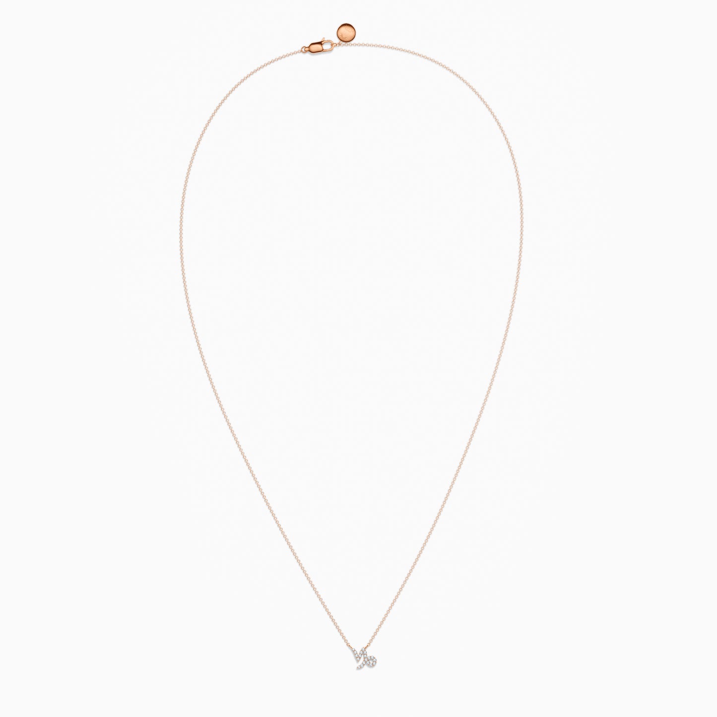 Diamond Capricorn Necklace