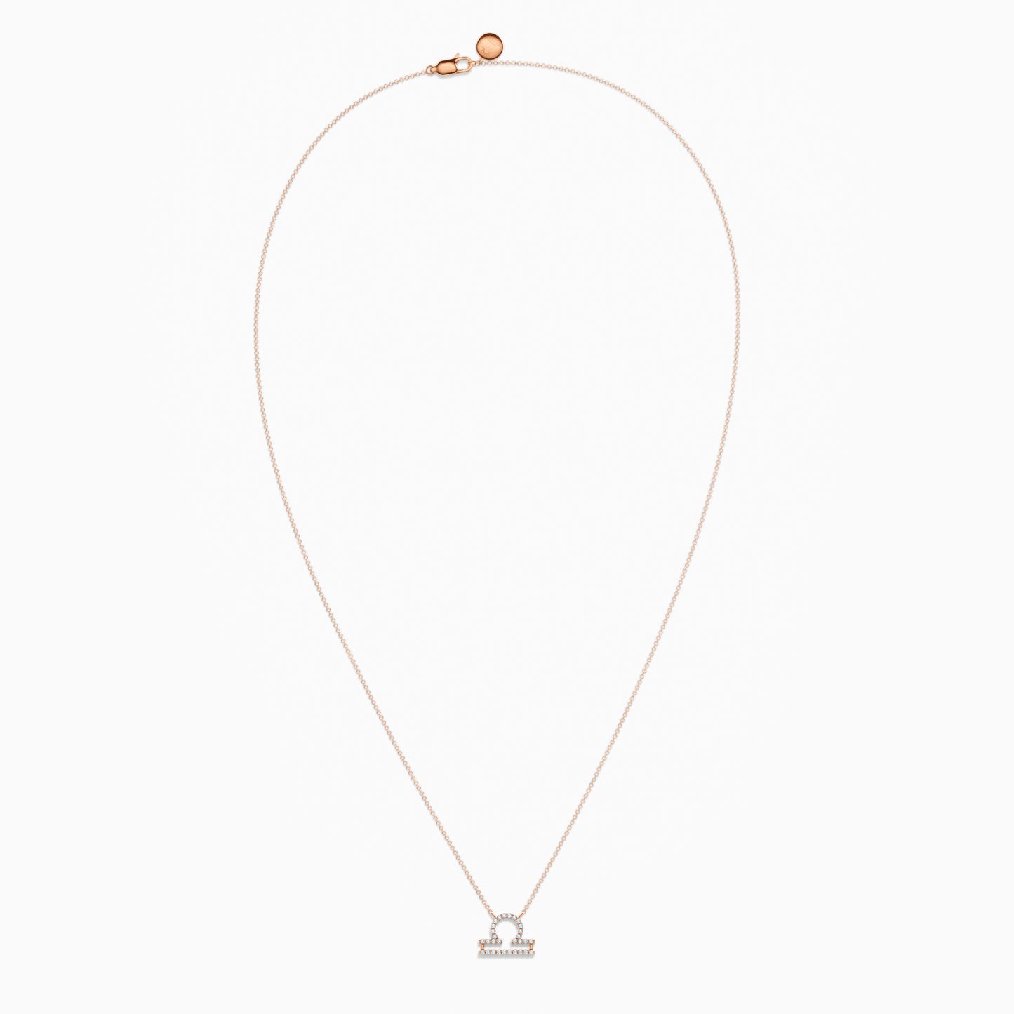 Large Diamond Libra Necklace