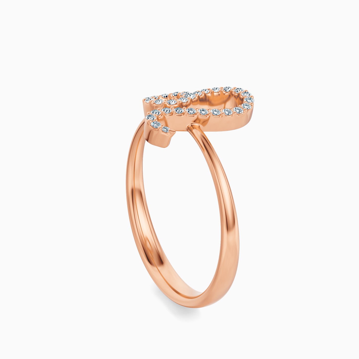 Large Diamond Leo Ring