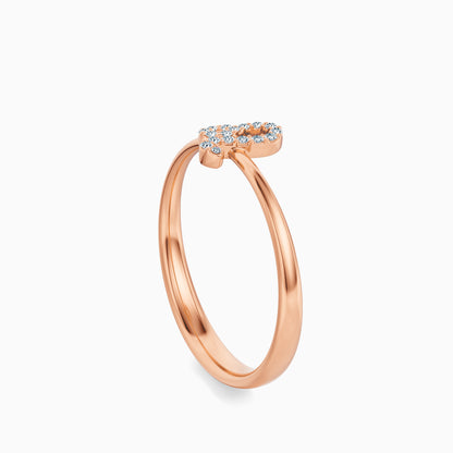 Diamond Leo Ring