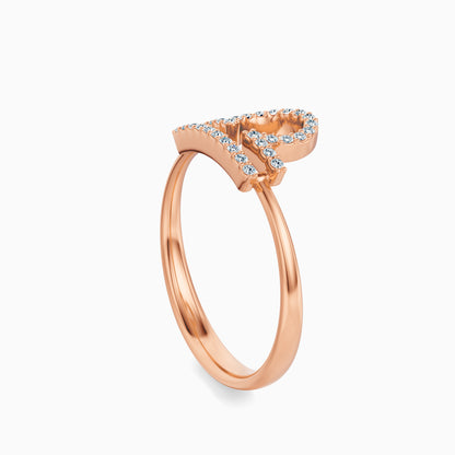 Large Diamond Libra Ring