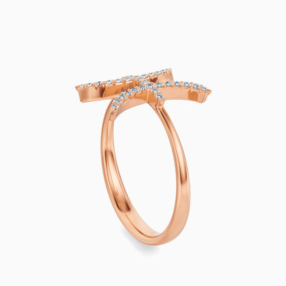 Large Diamond Pisces Ring