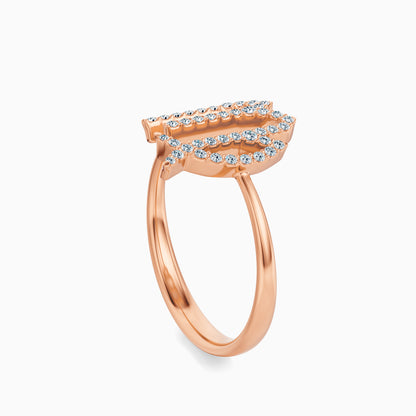 Large Diamond Virgo Ring