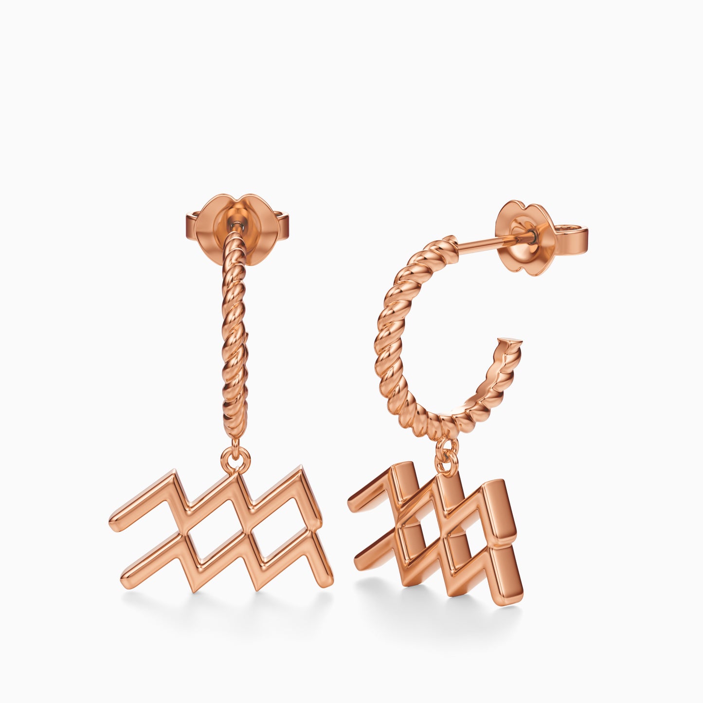 Large Aquarius Dangle Earrings