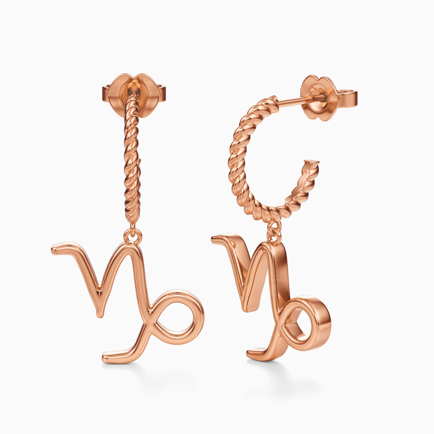 Large Capricorn Dangle Earrings