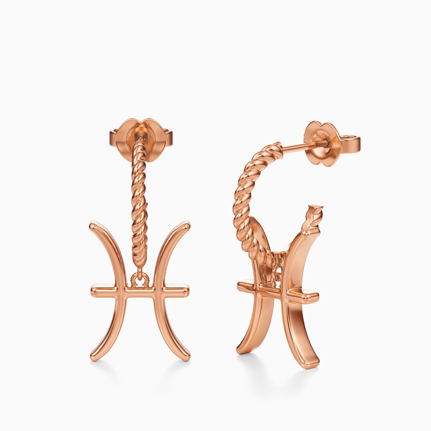 Large Pisces Dangle Earrings