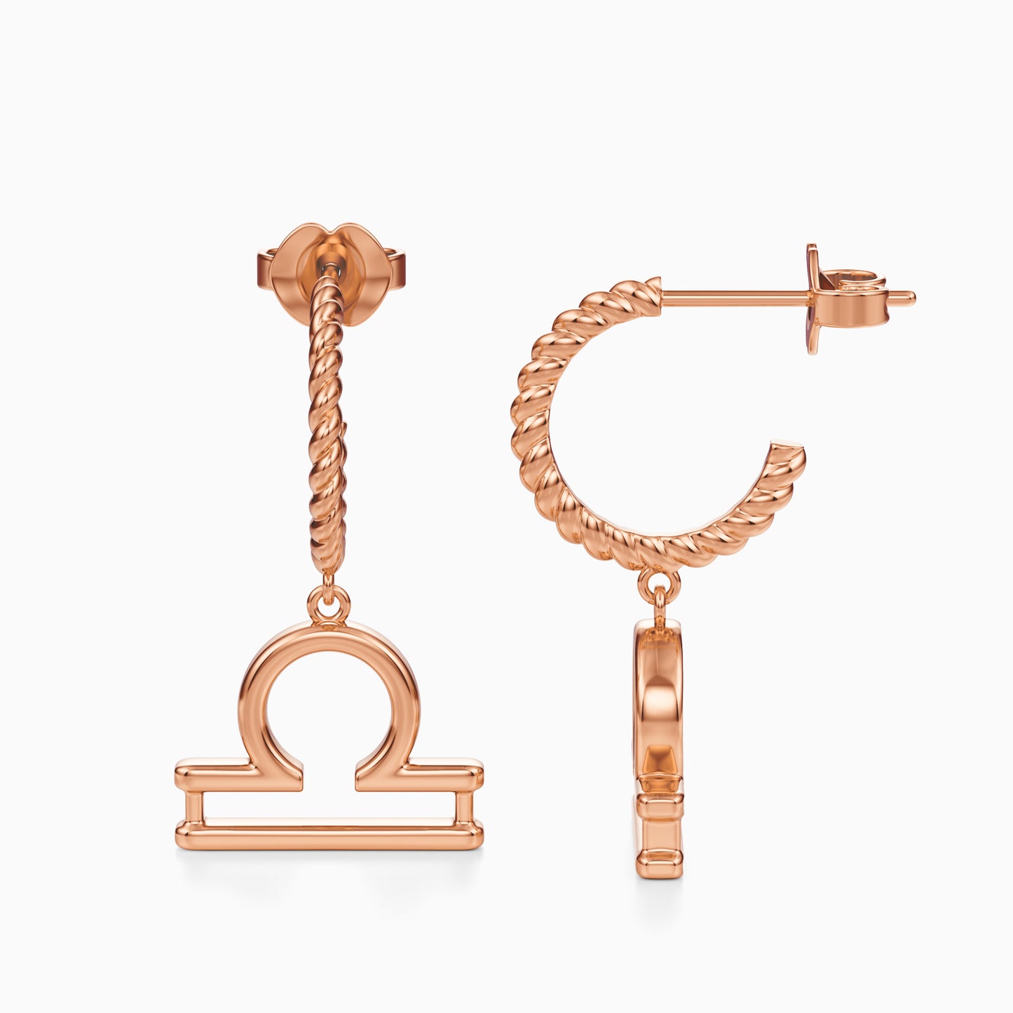 Large Libra Dangle Earrings