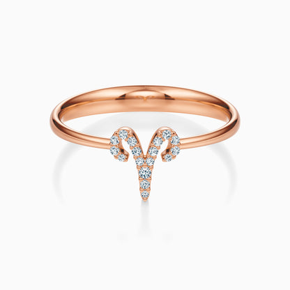 Diamond Aries Ring