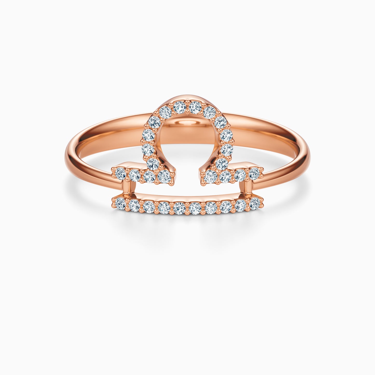 Large Diamond Libra Ring