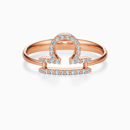 Large Diamond Libra Ring