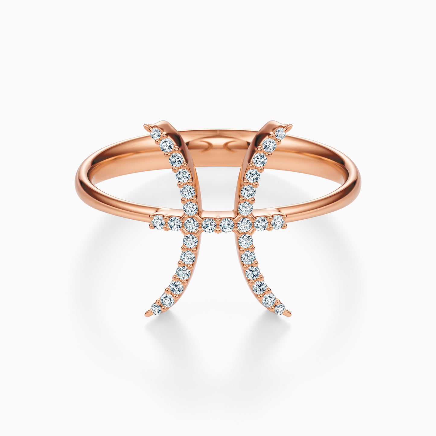Large Diamond Pisces Ring