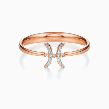 Diamond Pisces Ring