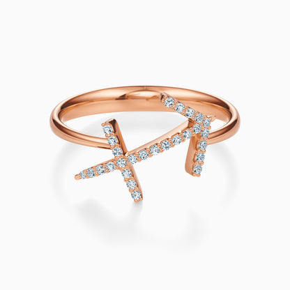 Large Diamond Sagittarius Ring