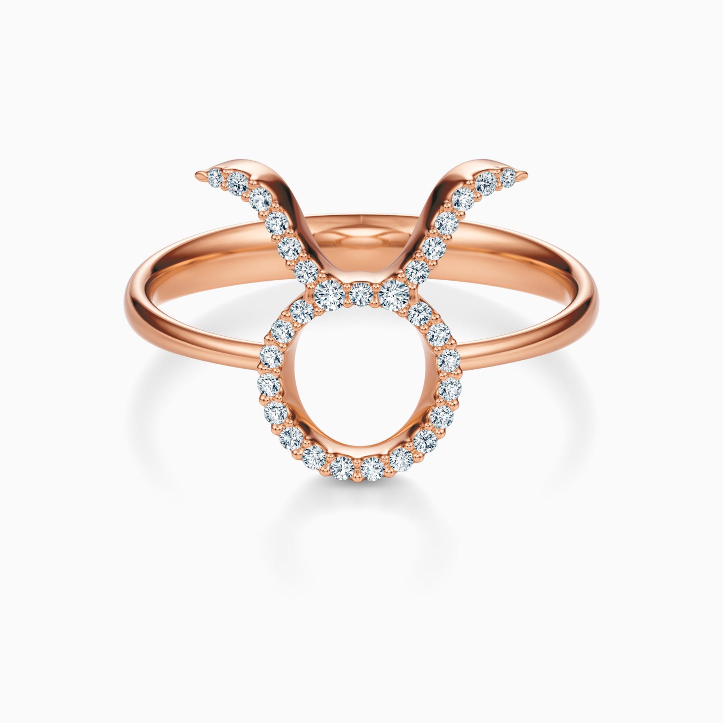 Large Diamond Taurus Ring