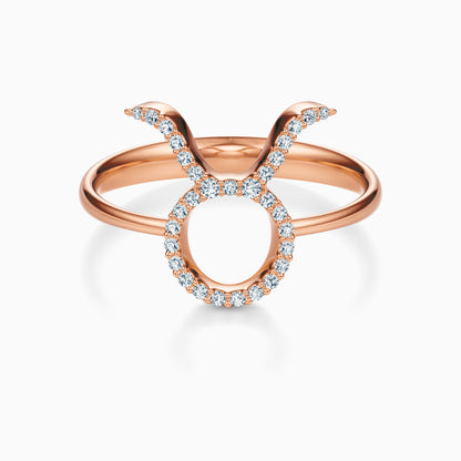 Large Diamond Taurus Ring