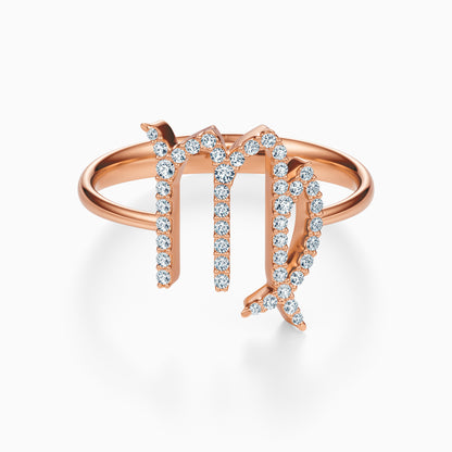 Large Diamond Virgo Ring