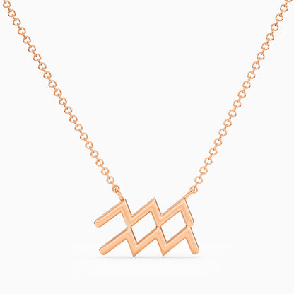 Large Aquarius Necklace