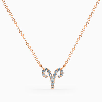 Diamond Aries Necklace