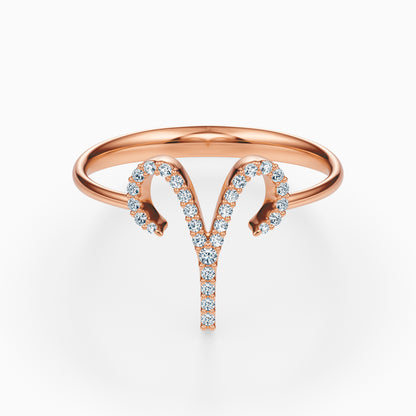 Large Diamond Aries Ring