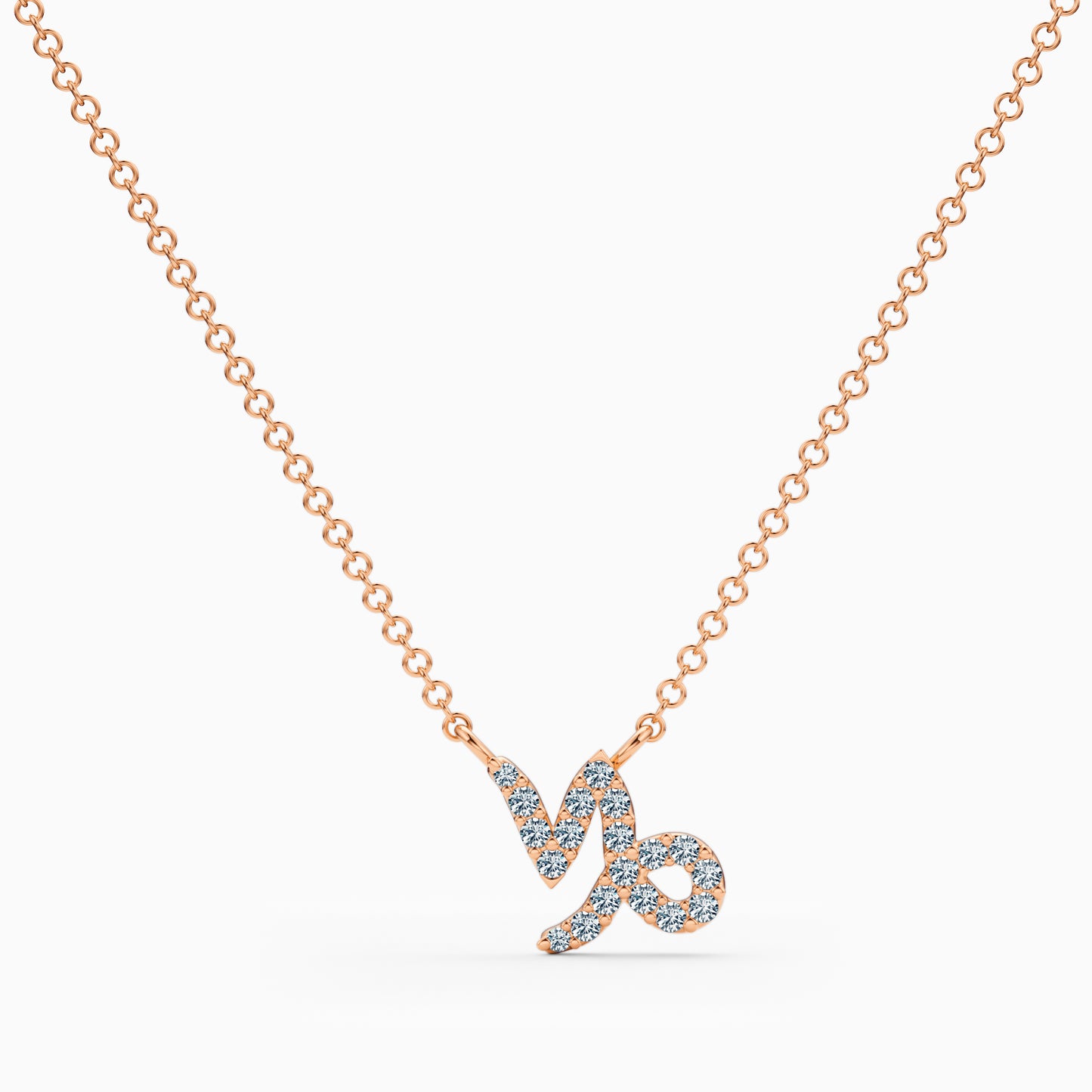 Diamond Capricorn Necklace