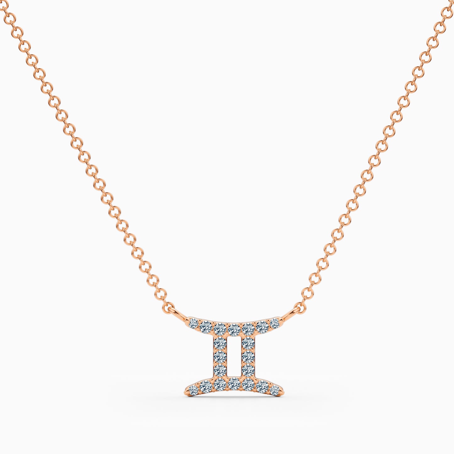 Diamond Gemini Necklace