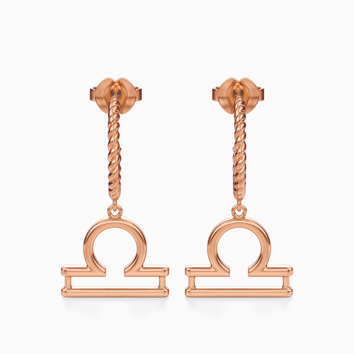 Large Libra Dangle Earrings