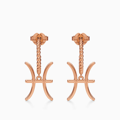 Large Pisces Dangle Earrings