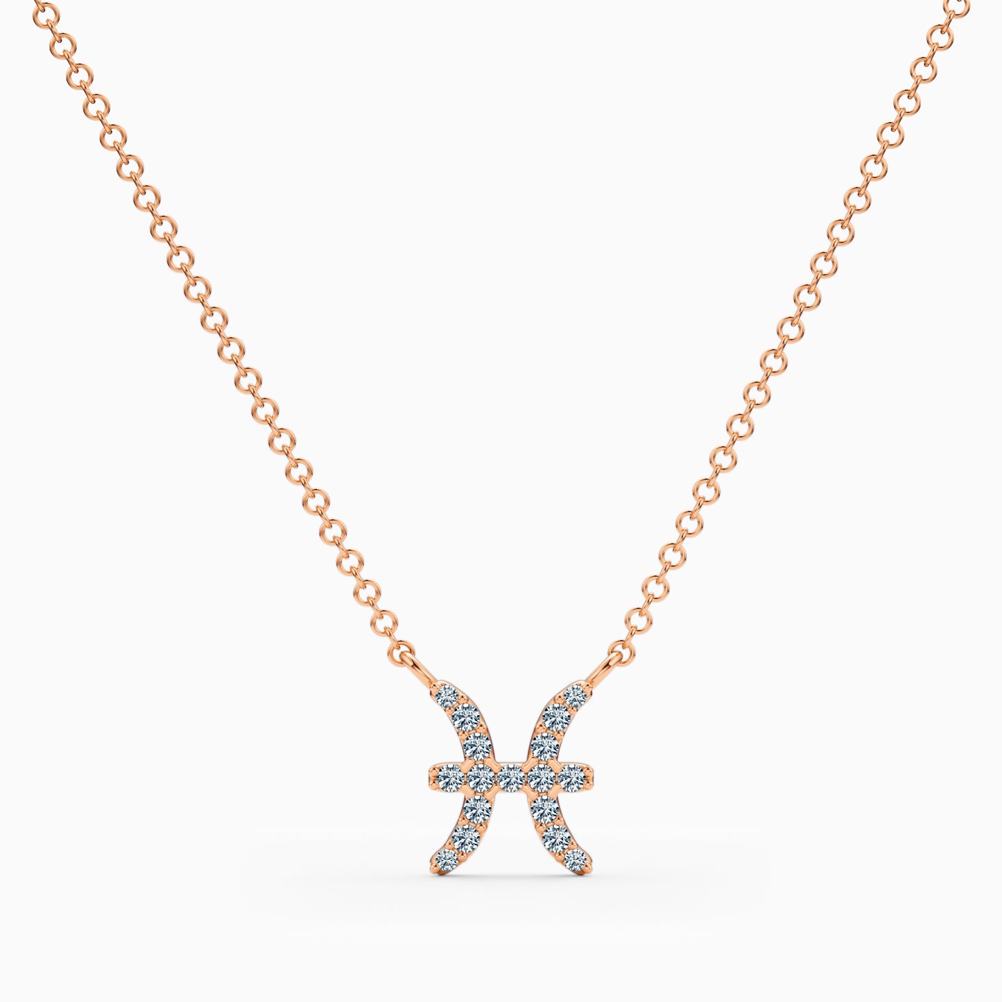 Diamond Pisces Necklace
