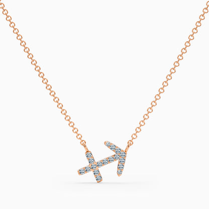 Diamond Sagittarius Necklace