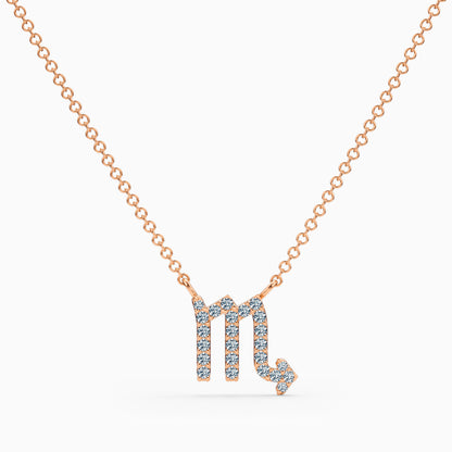 Diamond Scorpio Necklace