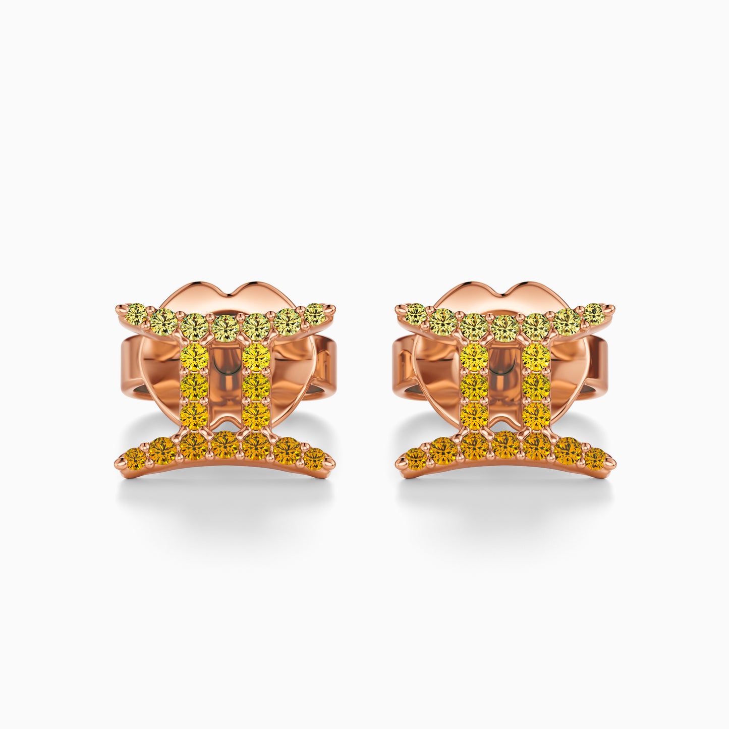 Sapphire Gemini Stud Earrings