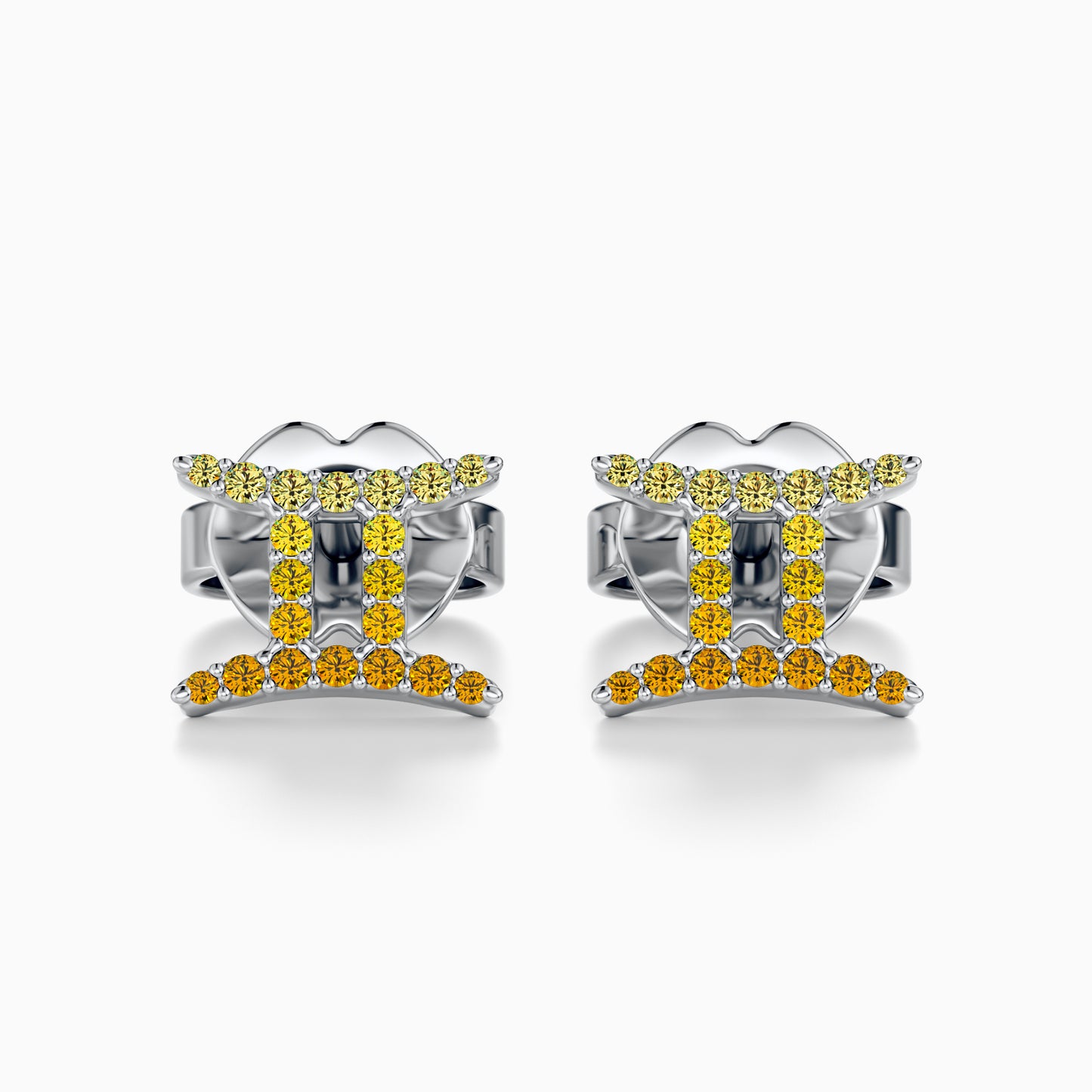 Sapphire Gemini Stud Earrings