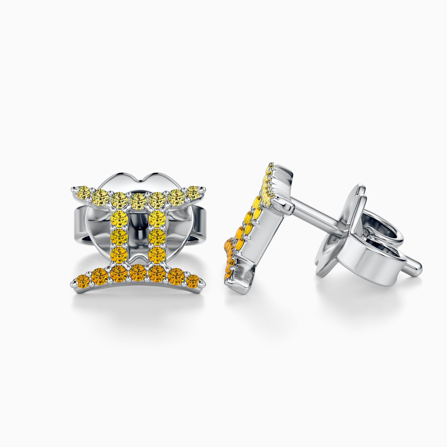 Sapphire Gemini Stud Earrings