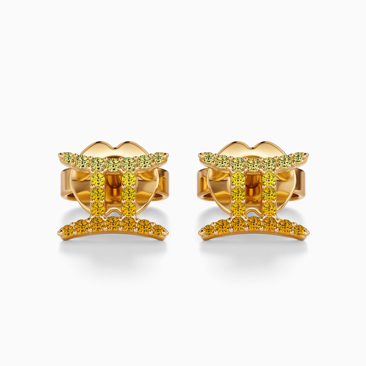 Sapphire Gemini Stud Earrings