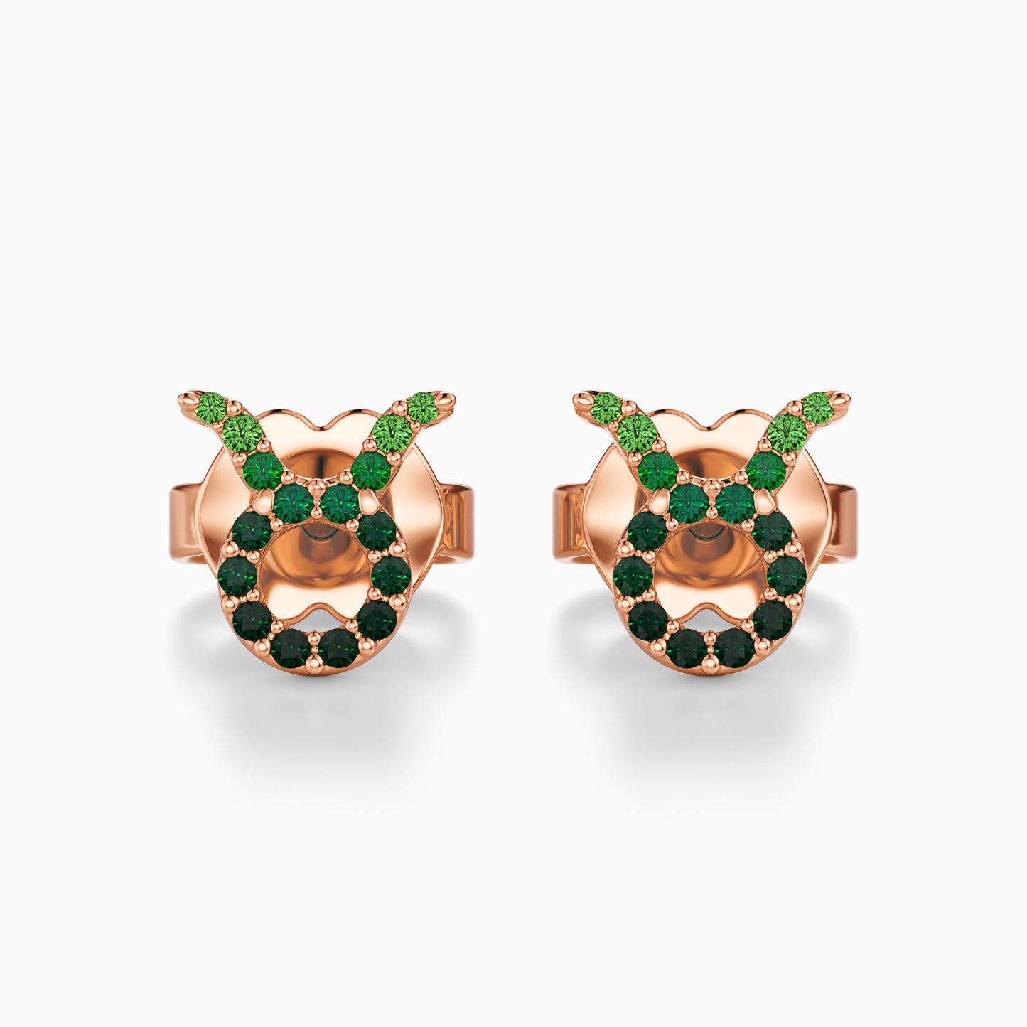 Sapphire Taurus Stud Earrings