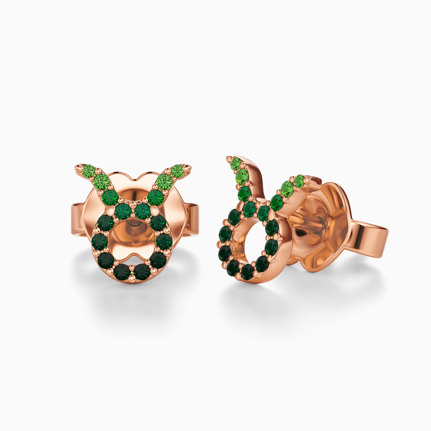 Sapphire Taurus Stud Earrings