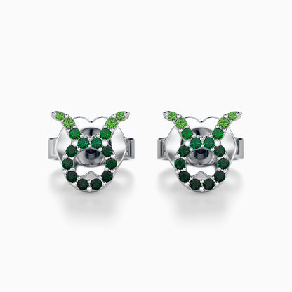 Sapphire Taurus Stud Earrings