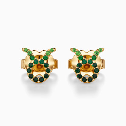 Sapphire Taurus Stud Earrings
